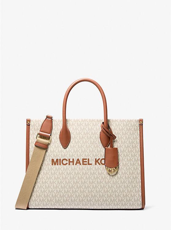 Michael Kors Mirella Medium Signature Logo Tote Bag